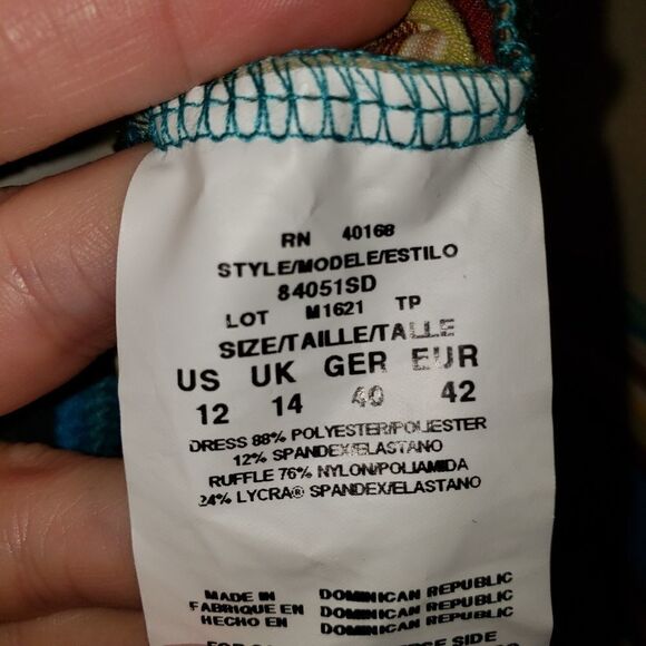 Mainstream Striped Halter Swimdress - Picture 6 of 9